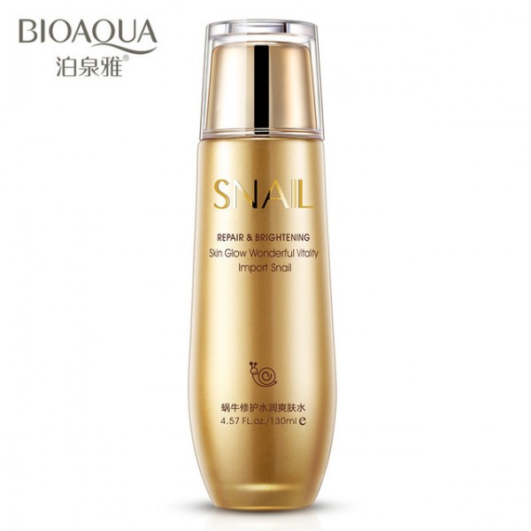 Тонер для лица Bioaqua Snail Repair & Brightening,  с муцином улитки, 130 мл