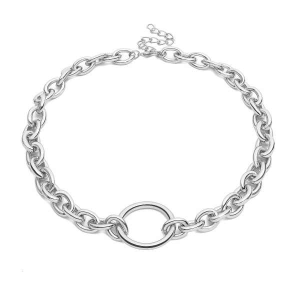 Цепочка с крупными звеньями и кольцом, 2 цвета Цепочка с крупными звеньями и кольцом, 2 цвета