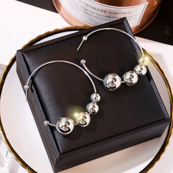 Сережки "Metallic Perls", срібло