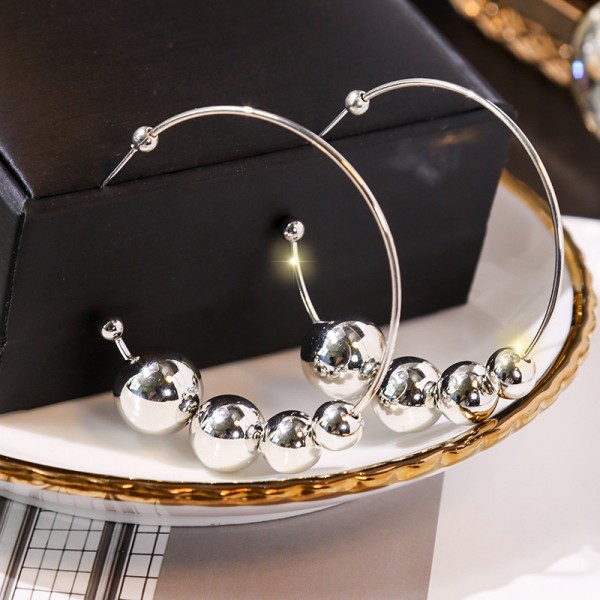 Сережки "Metallic Perls", срібло