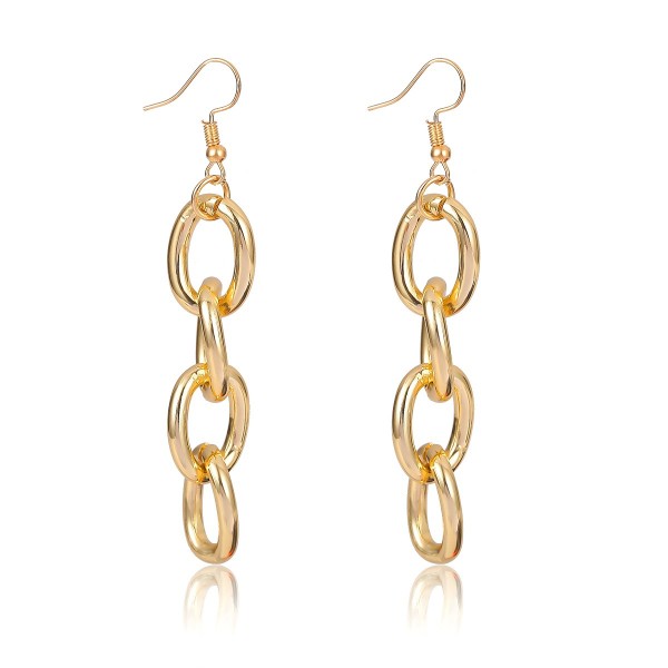 Серьги с крупными звеньями "Minimalism", 2 цвета