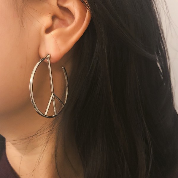 Сережки "Peace", 2 кольори