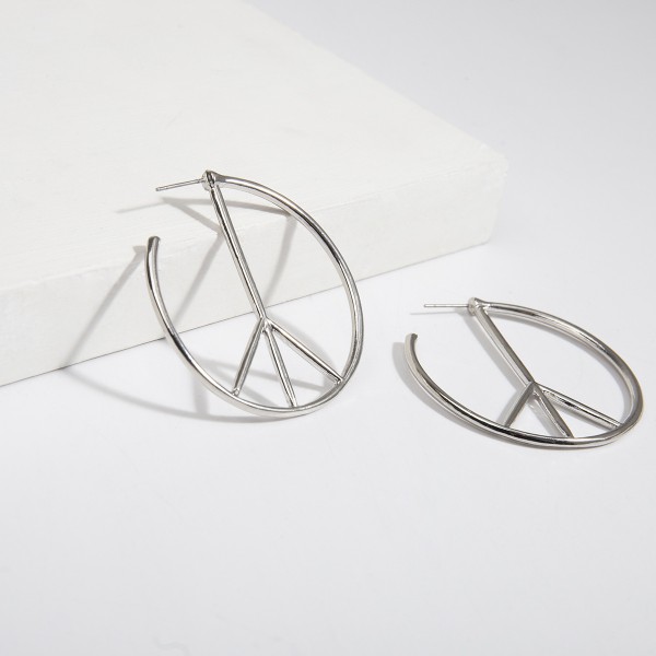 Сережки "Peace", 2 кольори