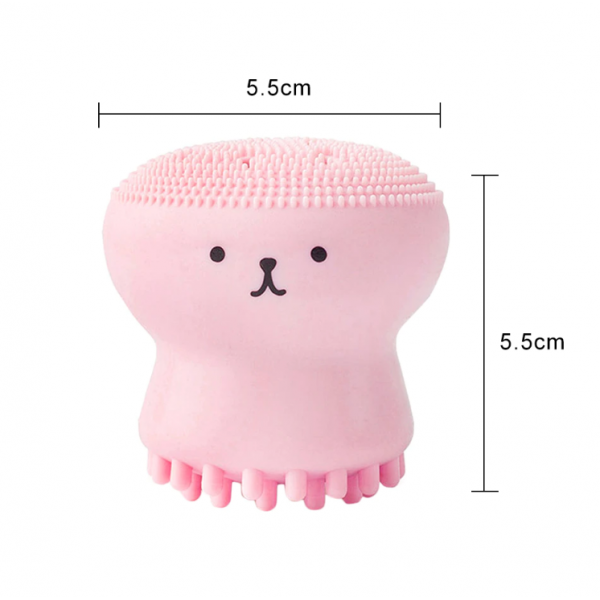 Щітка для вмивання обличчя, силіконова, "Восьминіг", 1 шт