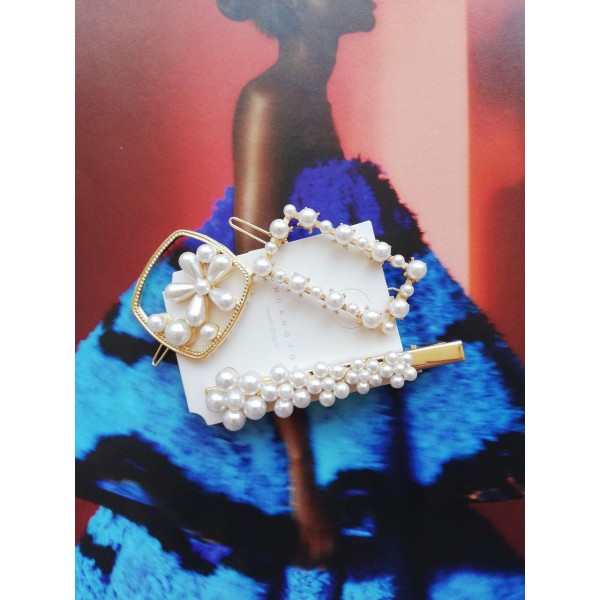 Набір шпильок для волосся "Gold Set", 3 шт. Набір шпильок для волосся "Gold Set", 3 шт.