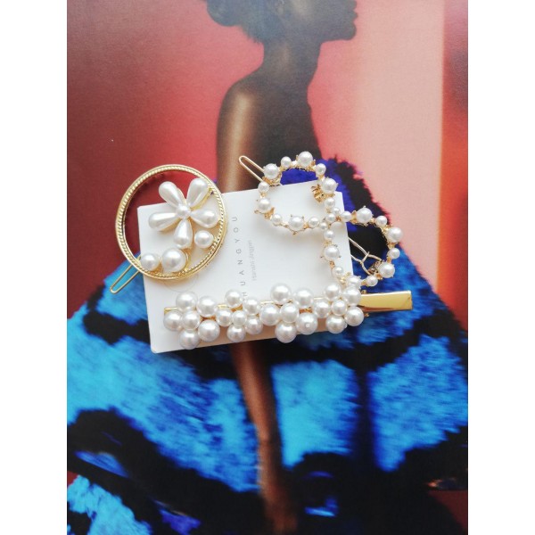 Набір шпильок для волосся "Gold Set", 3 шт. Набір шпильок для волосся "Gold Set", 3 шт.