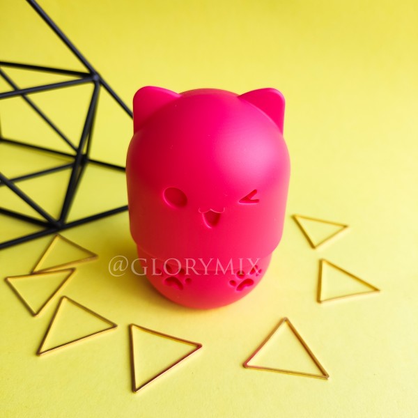 Чохол силіконовий для спонжа / б'юті блендера "Mimi Cat", різні кольори