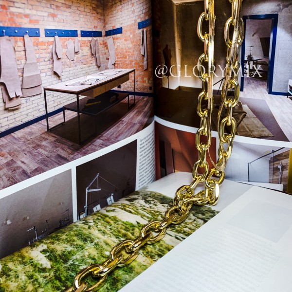 Ланцюжок багатошаровий з великими ланками "Large Chain", 2 кольори