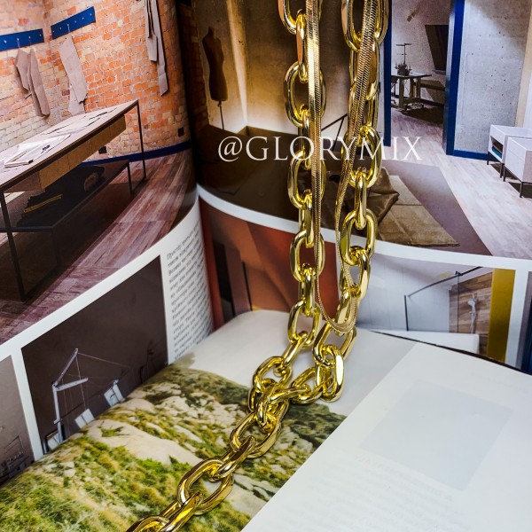 Ланцюжок багатошаровий з великими ланками "Large Chain", 2 кольори