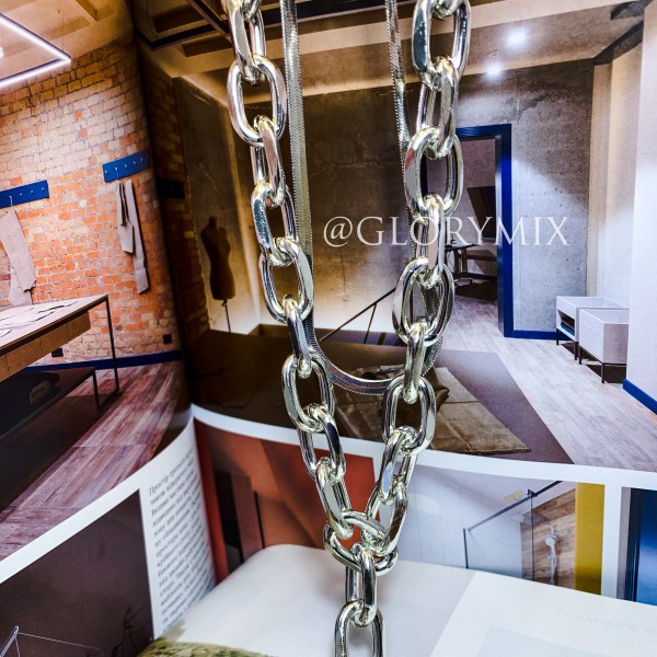 Ланцюжок багатошаровий з великими ланками "Large Chain", 2 кольори