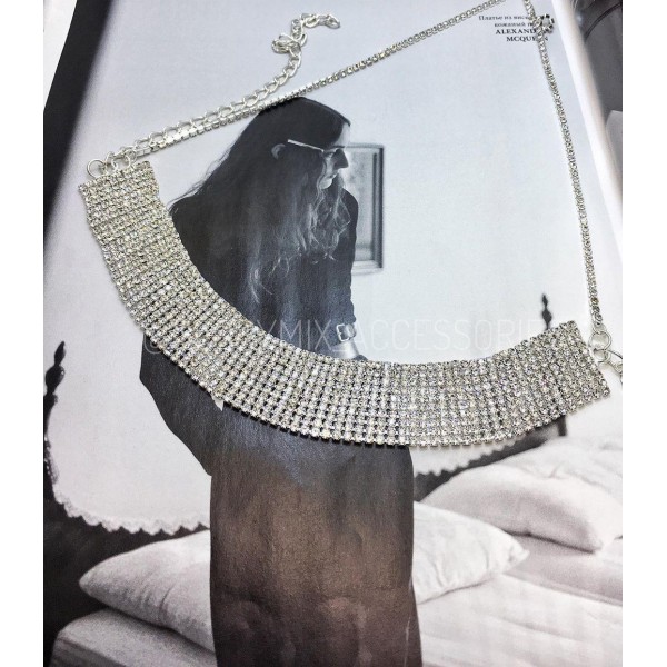 Цепочка-чокер "Chic and Shine", двойная, 2 цвета Цепочка-чокер "Chic and Shine", двойная, 2 цвета