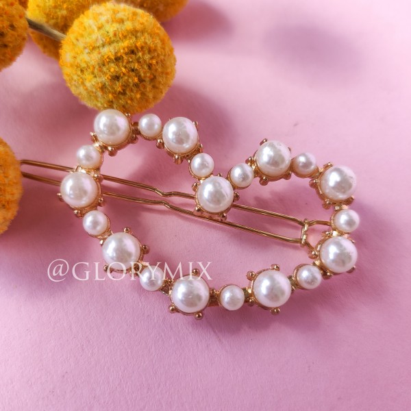Шпильки з перлами, в золоті, 1 шт Шпильки з перлами, в золоті, 1 шт