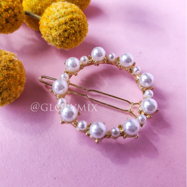 Шпильки з перлами, в золоті, 1 шт Шпильки з перлами, в золоті, 1 шт