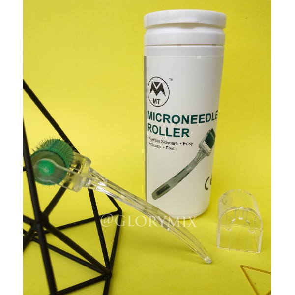 Мезоролер безшовний, 3 мм, MT Microneedle Roller, 192 голки, в тубусі, медична сталь