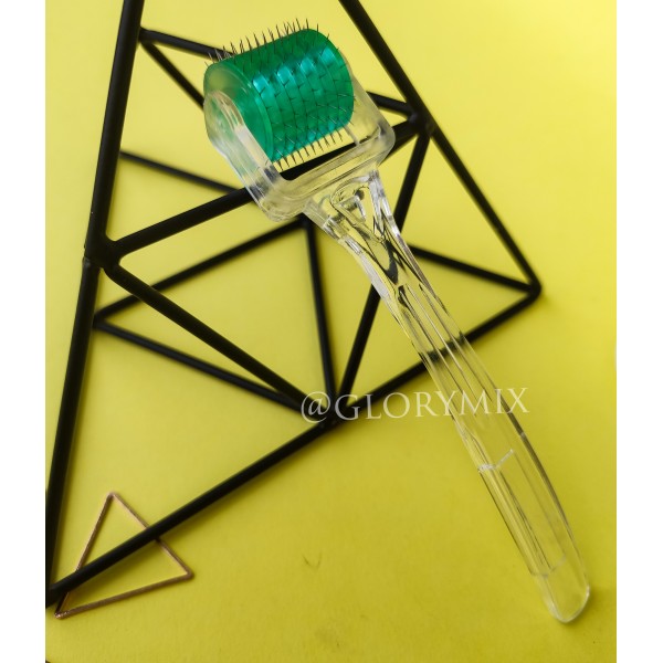 Мезоролер безшовний, 3 мм, MT Microneedle Roller, 192 голки, в тубусі, медична сталь