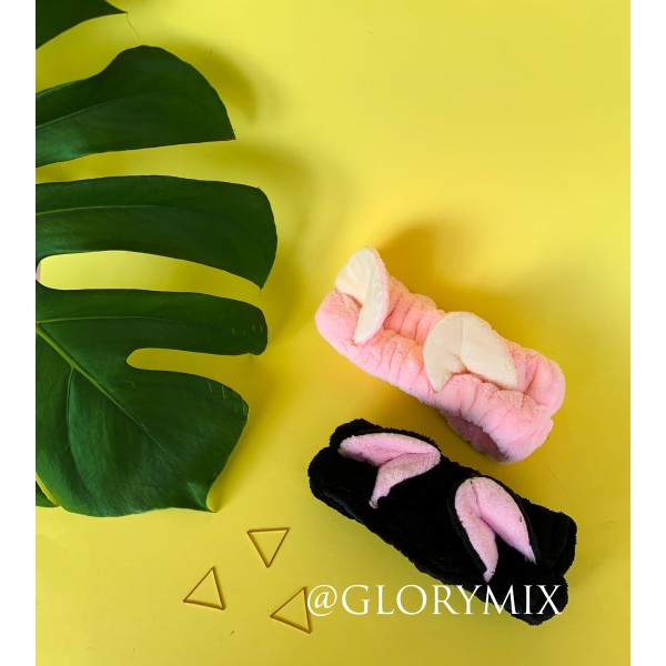 Пов'язка для макіяжу з вушками, різні кольори, 1 шт