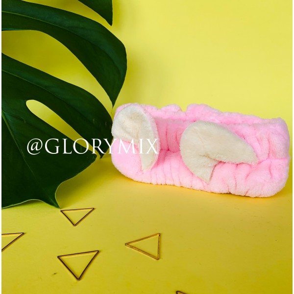 Пов'язка для макіяжу з вушками, різні кольори, 1 шт