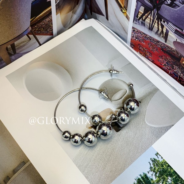 Сережки "Metallic Perls", срібло