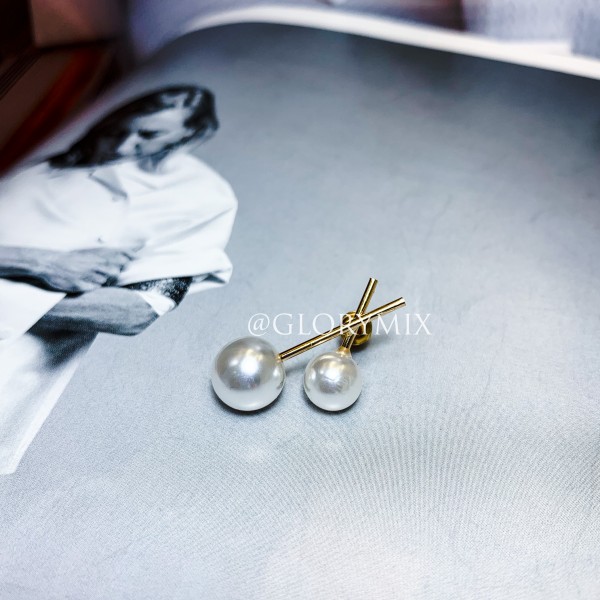 Сережки "Double pearls", золото