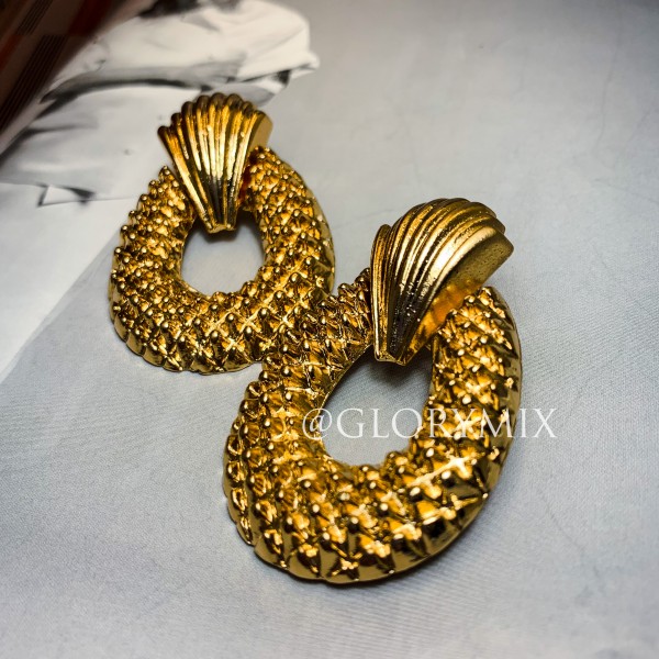 Серьги "Golden pineapple", 1 пара