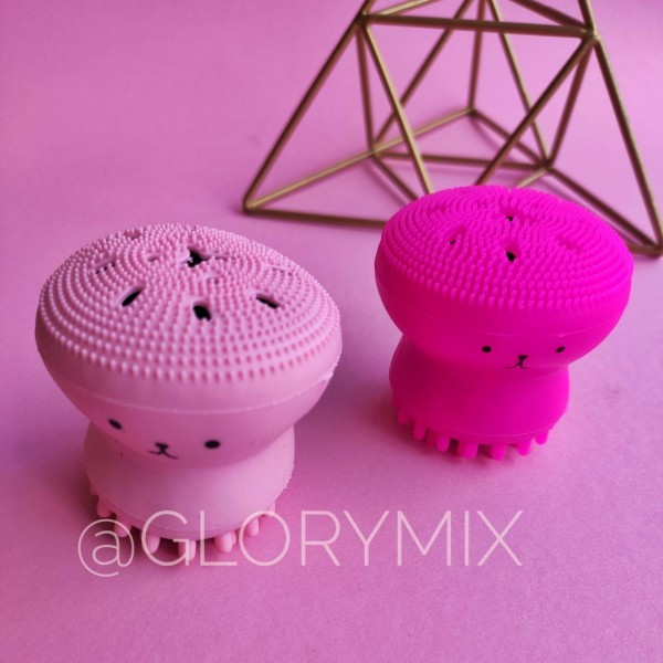 Щітка для вмивання обличчя, силіконова, "Восьминіг", 1 шт