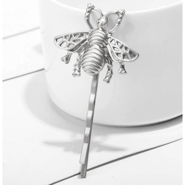 Шпилька для волосся, невидимка, Бджола, золота 1 шт