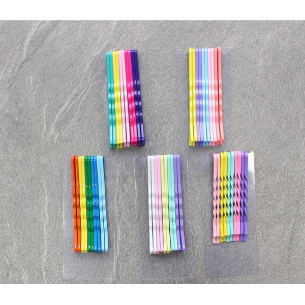 Кольорові невидимки для волосся, різні види, 10 шт