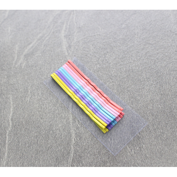 Кольорові невидимки для волосся, різні види, 10 шт