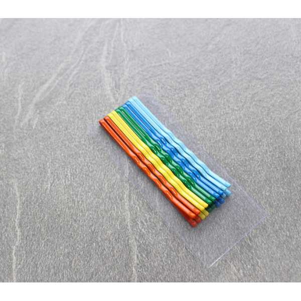 Кольорові невидимки для волосся, різні види, 10 шт