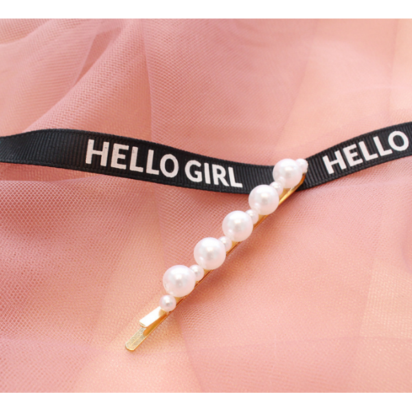 Невидимки для волос украшенные Жемчугом, 1 шт