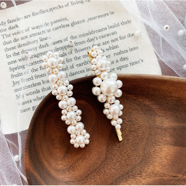 Затискачі та невидимки для волосся, з перлами, "Classic Fashion", 7 видів Затискачі та невидимки для волосся, з перлами, "Classic Fashion", 7 видів