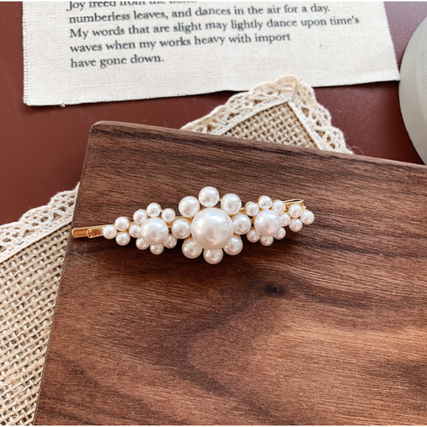 Затискачі та невидимки для волосся, з перлами, "Classic Fashion", 7 видів Затискачі та невидимки для волосся, з перлами, "Classic Fashion", 7 видів