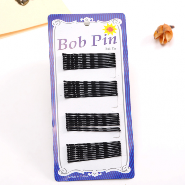 Невидимки для волосся чорні, різна кількість