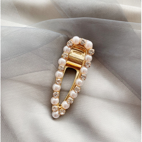 Шпильки для волосся зі стразами та перлами "Love fashion style", 10 видів