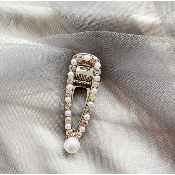 Шпильки для волосся зі стразами та перлами "Love fashion style", 10 видів