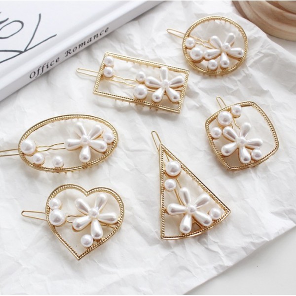 Шпилька "Квітка з перлів", 1 шт