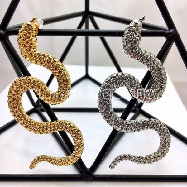 Сережки "Stylish Anaconda", 2 кольори