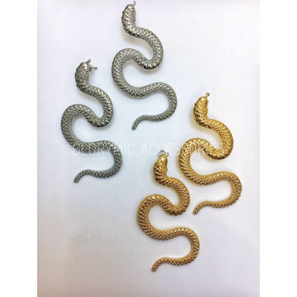 Сережки "Stylish Anaconda", 2 кольори