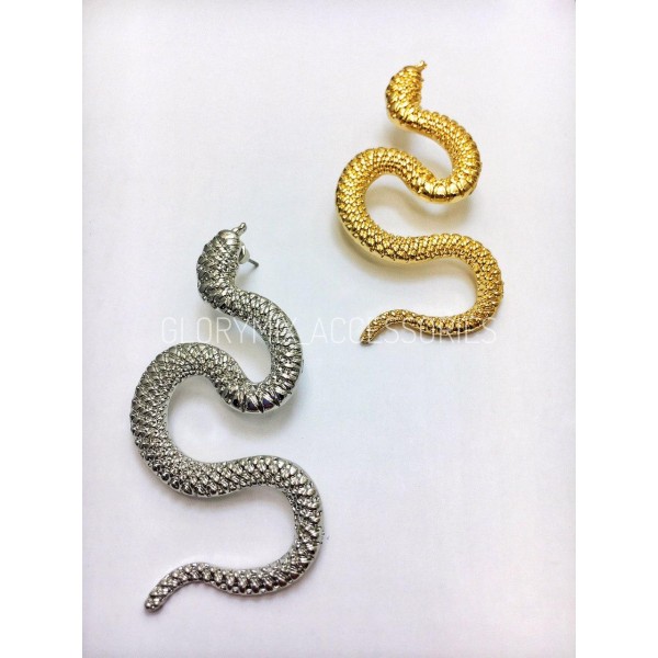Сережки "Stylish Anaconda", 2 кольори