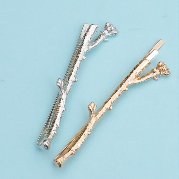 Заколка невидимка для волосся у формі Гілочки, різні види Заколка невидимка для волосся у формі Гілочки, різні види