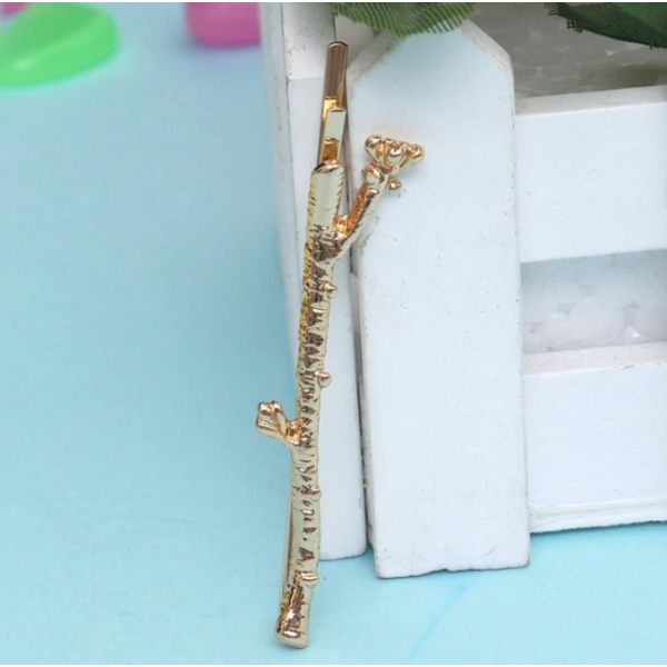 Заколка невидимка для волосся у формі Гілочки, різні види Заколка невидимка для волосся у формі Гілочки, різні види