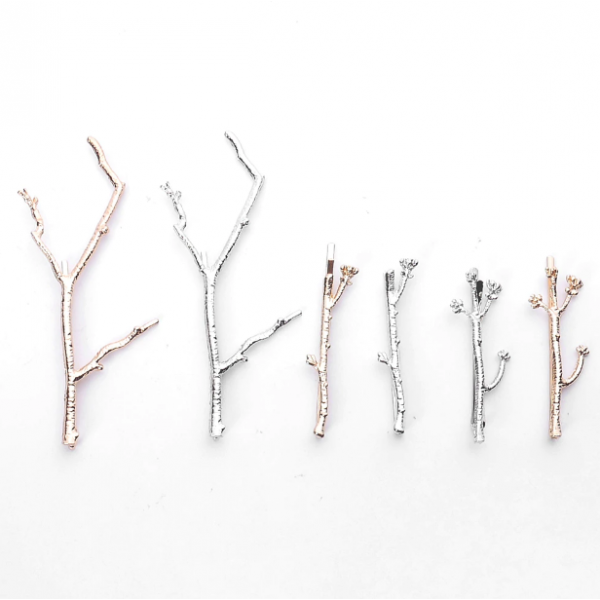 Заколка невидимка для волосся у формі Гілочки, різні види Заколка невидимка для волосся у формі Гілочки, різні види