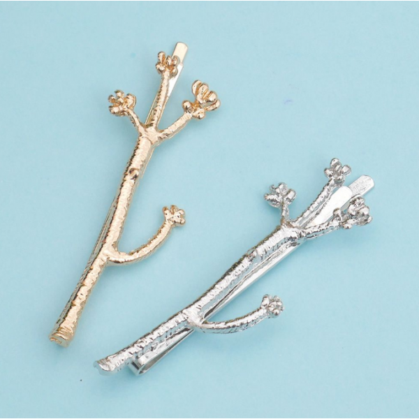 Заколка невидимка для волосся у формі Гілочки, різні види Заколка невидимка для волосся у формі Гілочки, різні види