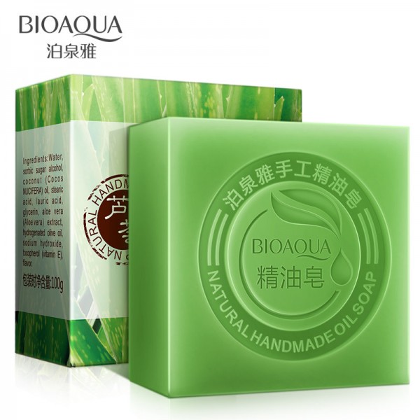 Натуральне мило з екстрактом алое BIOAQUA Aloe Natural Oil Soap, 100 г