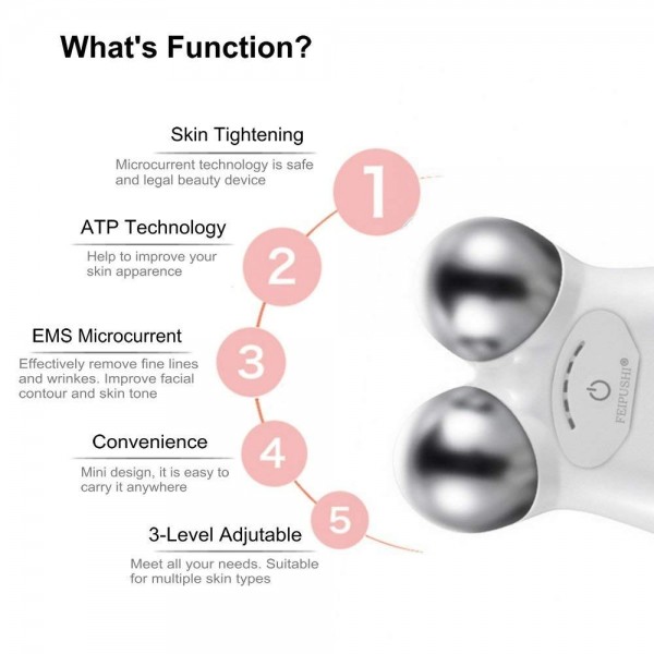 Апарат, Портативний апарат для підтяжки обличчя, мікрострумової терапії Feipushi, 1 шт