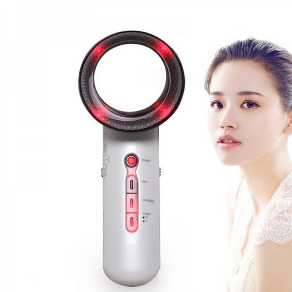 Ультразвуковий масажер 3в1, з технологією EMS, для омолодження шкіри, 1 шт