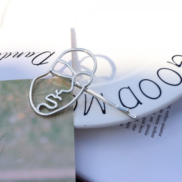 Заколка для волос "Текстура Лица", 1 шт 