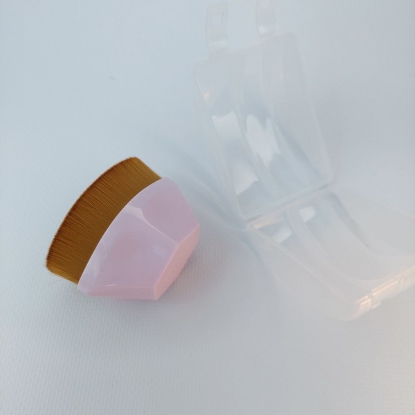 Пензлик для тональної основи, пензлик для макіяжу, фіолетовий, великий