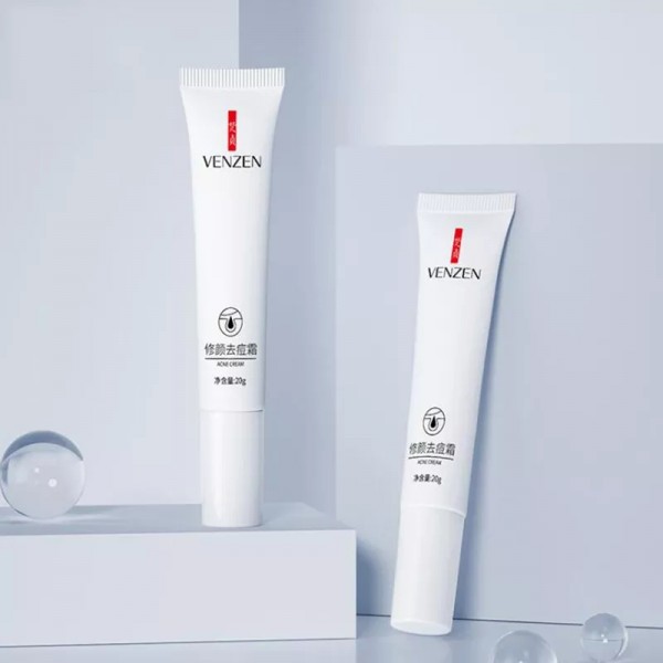 Крем від акне точковий, Venzen Acne Cream, з нікотинамідом, 20 г