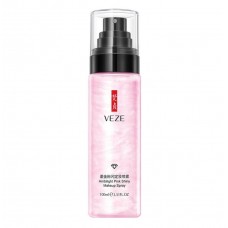 Спрей для закріплення макіяжу Veze Ambilight Pink Shiny Makeup Spray, з екстрактом алое, лотоса та перламутровою пудрою, 100мл